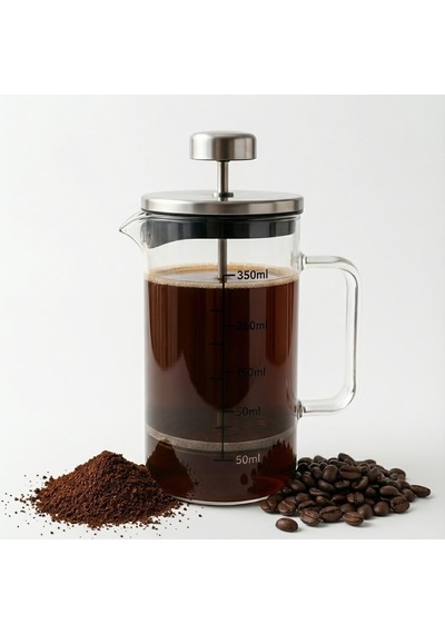 350 Ml Borosilikat Cam Termisil French Press Dayanıklı Cam Çay &amp Filtre Kahve Demleme, Bitki Çayı, Kahve Pr Diğer