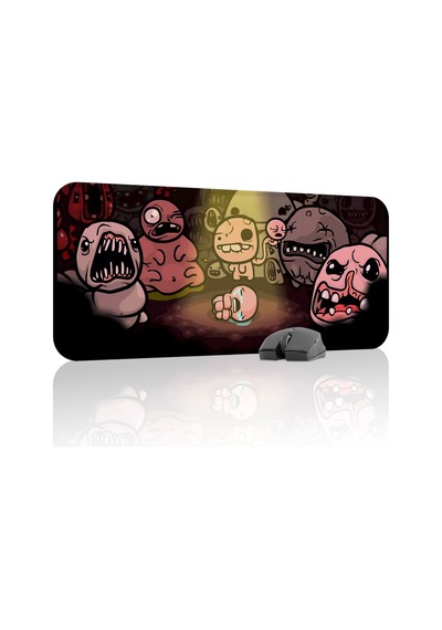 Binding Of Isacc Kaymaz Dikişli Kauçuk Oyuncu Mousepad V3 - 70x30 Xl Gaming Mouse Pad Fare Altlığı