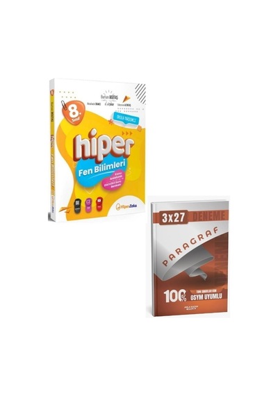 Hiper Zeka 2027 8. Sınıf Hiper Fen Bilimleri Konu Anlatımlı Soru Bankası+ Kazandıran Paragraf