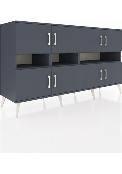 Hyperion Konsol 8 Raflı 8 Kapaklı 176x44x99 Antrasit-antrasit Antrasit-antrasit Hyperion Konsol 8 Raflı 8 Kapaklı 176x44x99 Antrasit-antrasit Antrasit-antrasit