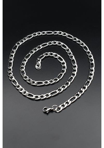 Figaro Paslanmaz Çelik Zincir 5mm 902103 Gümüş