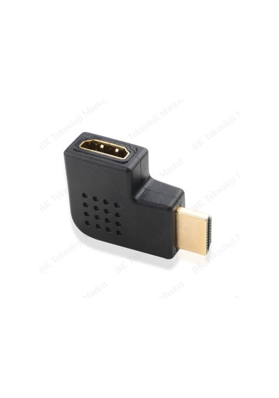 90 Derece Açılı Hdmı Erkek - Dişi Çevirici Adaptör