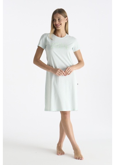 U.S. Polo Assn. U.s Polo Assn. 20200 Kadın Kısa Kollu Gecelik-mint