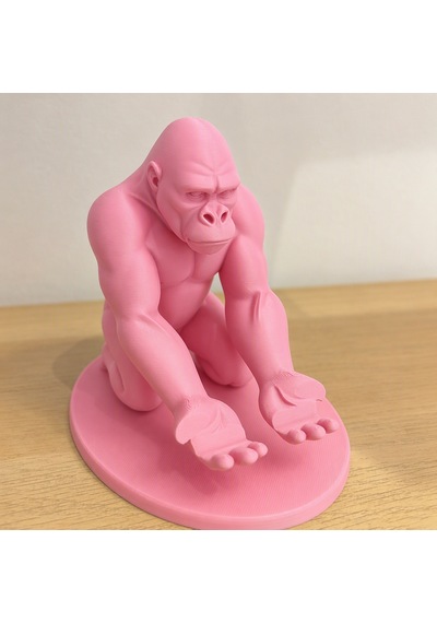 3d Baskı Goril Telefon Tutucu - Kaslı Goril Masaüstü Telefon Standı-pembe Diğer