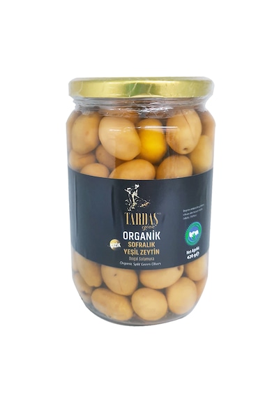 Tardaş Egenin 420gr Organik Yeşil Zeytin Çizik 420 G