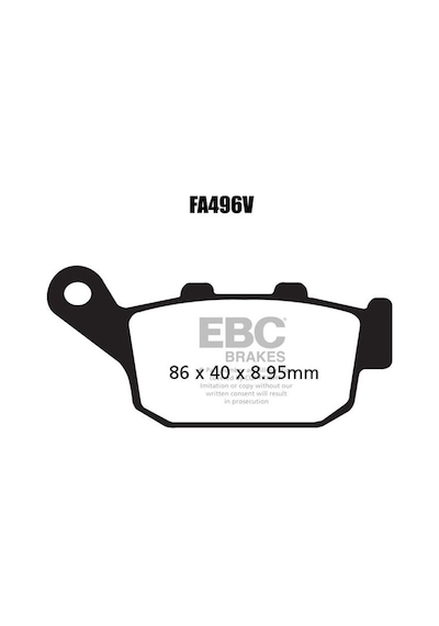 Fa496V 2021 Honda Nc 750 X Abs Ebc Yarı Sinterli Arka Fren Balata