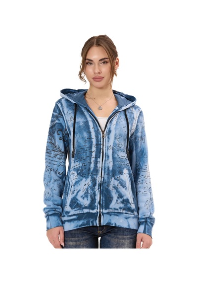 Cipo & Baxx Wl379 Kadın Hoodie Sweatjacket Cipo&baxx Şık, Rahat Ve Modern Tasarım Blue