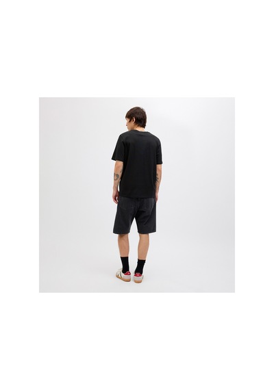 Jack & Jones Bisiklet Yaka Siyah Erkek T-shirt 12269324 Jjhawaıı Shape Tee Ss Crew