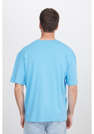 Tudors Unisex Oversize Geniş Kesim %100 Pamuk Yumuşak Dokulu Basic Bisiklet Yaka Mavi Tişört-35176 Mavi Tudors Unisex Oversize Geniş Kesim %100 Pamuk Yumuşak Dokulu Basic Bisiklet Yaka Mavi Tişört-35176 Mavi