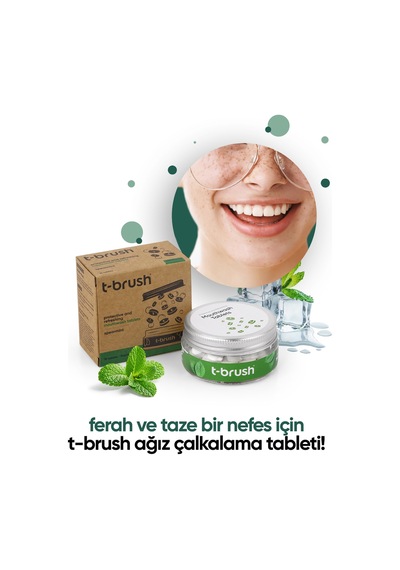 Tbrush Koruyucu Ve Ferahlatıcı Ağız Çalkalama Tableti - Florürsüz- Alkolsüz - Vegan - 1.500 ml / 70 Tablet