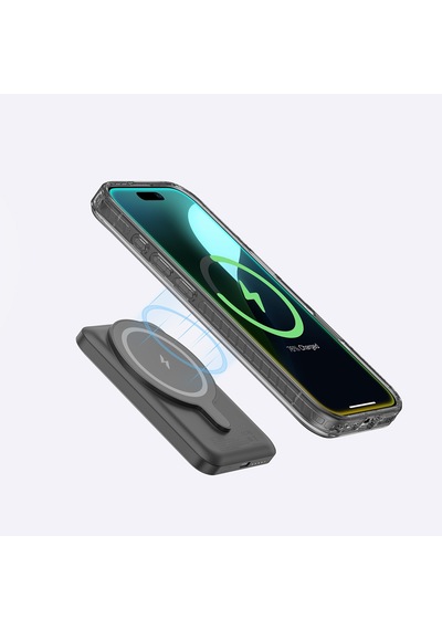 Apple iPhone 16 Pro Max Uyumlu Kılıf Magsafe Özellikli Yüzük Standlı Amazingthing Titan Pro Serisi Kapak Siyah