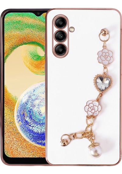 Samsung Galaxy Uyumlu A04s El Tutamaçlı Kamera Korumalı Taka Silikon Kapak Kılıf