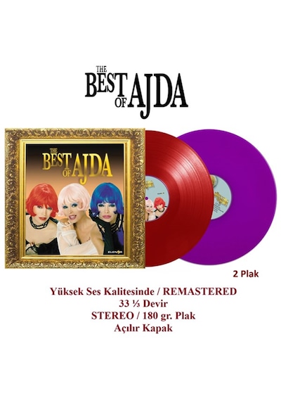Ajda Pekkan - The Best Of Ajda - Renkli Plak 2 P Lak