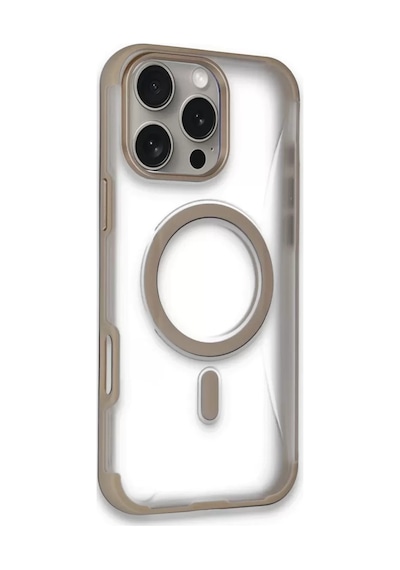 Joko Apple iPhone Uyumlu 16 Pro Max Hilton Magsafe Kapak - Gold Altın Diğer