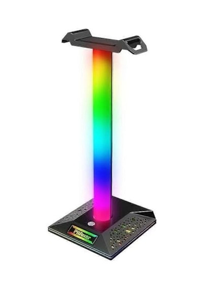 Rgb Işıklı Kulaklık Standı, Usb Hub Destekli, Dokunmatik Kontrol, Çift Usb Port, Kaymaz Taban, Oyun Ve Ofis Masası Aksesuarı
