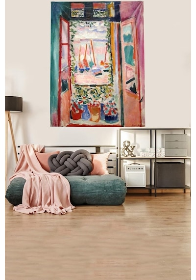Pelangi Batik Suluboya Manzara Resmi Leke Tutmaz Kadife Kumaş Duvar Örtüsü Duvar Halısı Tapestry Wllwd539, 70 X 10 Çok Renkli