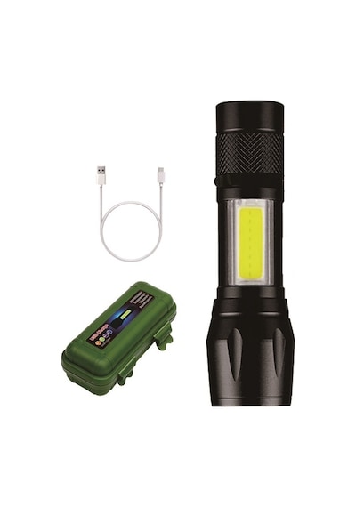 Polis El Feneri Çakarlı 3 Mod Şarjlı Panter Led Pt-4140