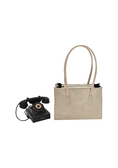 Bayan Süet Çanta Elegant Tote - Bej Bej