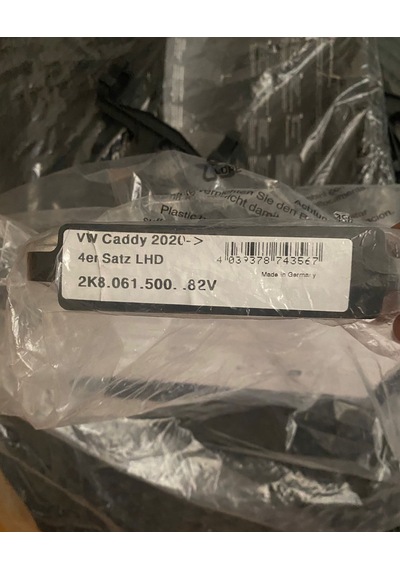 Volkswagen Caddy Uyumlu 2020 Sonrası Kauçuk Paspas Takımı 4 Parça 2k806150082v