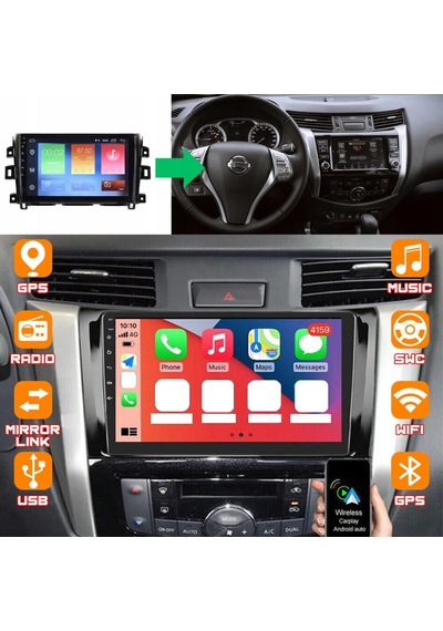 Nissan Navara Android Multimedya Sistemi 4-64 Cadence 2014-2020 +360 Kamera 9"