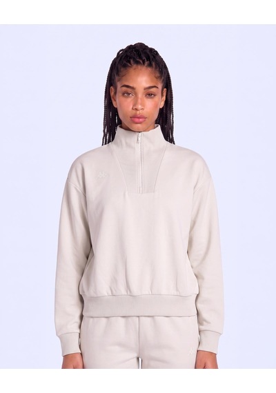 Kappa İleria Tur Kadın Bej Oversize Sweatshirt