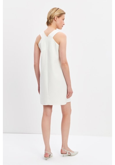 Stella Pulvis Beyaz Halter Yaka Mini Elbise Beyaz