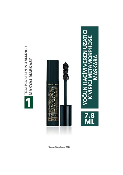 Yves Rocher Yoğun Hacim Veren Uzatıcı Kıvırıcı Maskara- Intense Metamophose-84447 Siyah