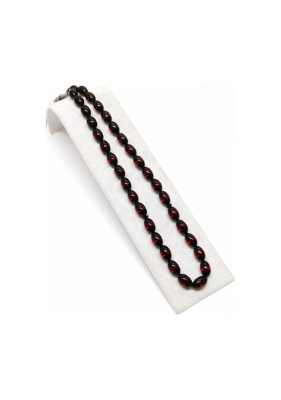 Sürmeli - Toz Kehribar Tesbih - Arpa Kesim 8 Mm / 12.5 Mm