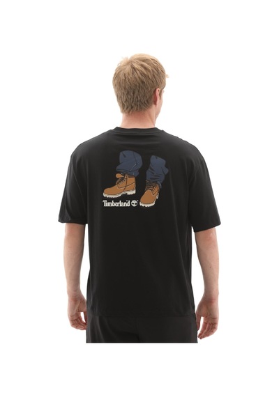 B0a6ky30011-r Timberland 'my Boots'' Short Sleeve Tee Erkek Siyah B0a6ky30011-r SIYAH