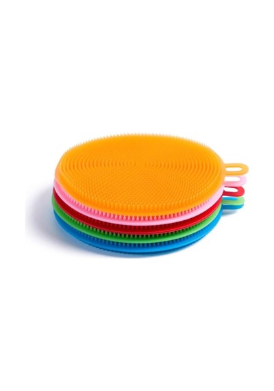 Baysa-1038 Silikon Bulaşık Yıkama Fırçası 2'li Set, Chrmk11852