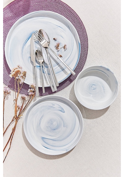 Pasabahce Marble Porselen Pasta Tabağı Mavi - 1 Adet