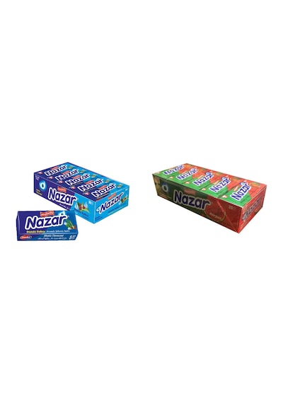 Nazar Damla Sakız Aromalı Stick Sakız 20 x 7 G + Karpuz Aromalı Stick Sakız 20 x 7 G