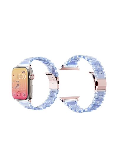 Apple Uyumlu Watch 10/11 42mm-38/40/41mm Kordon Taşlı Parlak İnce Flower Metal Bayanlar İçin Band 2/3/4/5/6/se/7/8/9