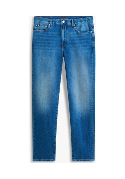 Tommy Hilfiger Slım Straıght Denton Jean Pantolon Düz Paça Cobalt Mavi Çok Renkli