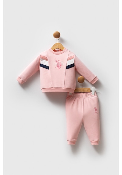 U.S. Polo Assn. Kız Bebek Pembe Takım Usb2755-c-v1 Pembe