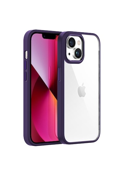 Buff Apple Uyumlu iPhone 13 New Air Bumper Kılıf Mor