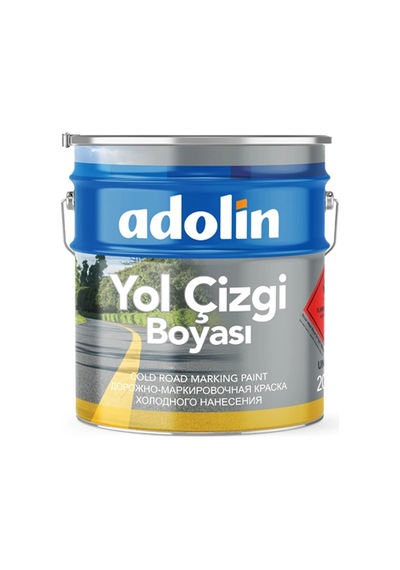 Adolin Soğuk Yol Çizgi Boyası 0,875 Kg - Sarı Renk Kodu: 0002 0.75 L