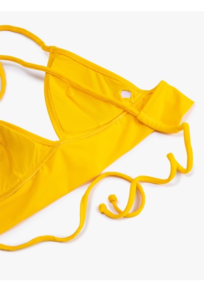 Koton Bikini Üstü Bralet Çapraz Askılı Kaplı Sarı 3sak10130bm Sarı