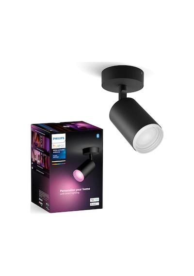 Philips Hue Fugato Akıllı Led Spot Lamba 1x4.2w Siyah V2 Diğer