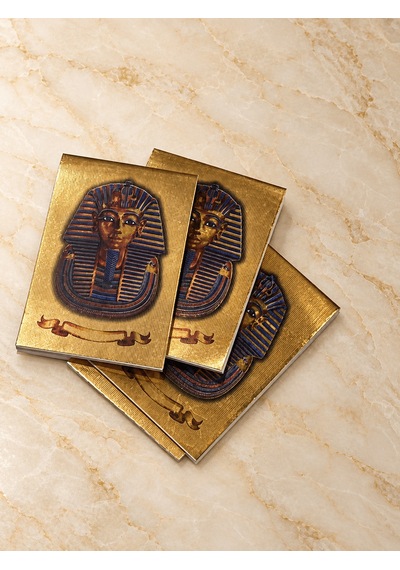 Tutankhamun Motifli Çizgisiz Küçük Not Nefteri Çok Renkli