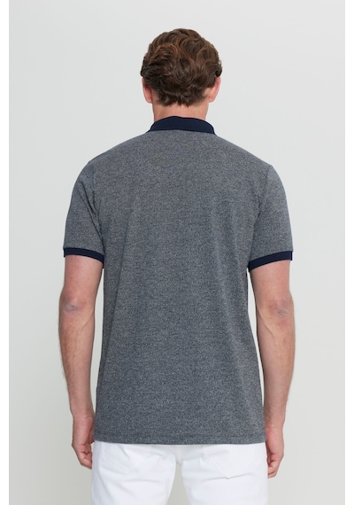 AC&Co / Altınyıldız Classics Erkek Lacı Pamuklu Comfort Fit Rahat Kesim Polo Yaka Jakarlı Tişört Lacı