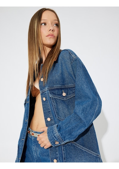Koton Koton X Zeynep Bastık - Oversize Uzun Kot Ceket Suni Deri Yaka Detaylı Cepli Orta İndigo 5wal50057md İndigo Indıgo Koton Koton X Zeynep Bastık - Oversize Uzun Kot Ceket Suni Deri Yaka Detaylı Cepli Orta İndigo 5wal50057md İndigo Indıgo