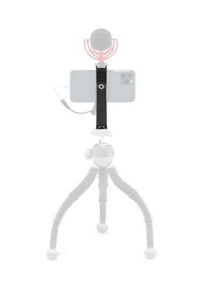 Griptight 360 Phone Mount, Kompakte Und Robuste Smartphone-halterung Mit 1/4-20"-gewinde Und Doppelter Zubehörschuhhalterung, Geeignet Für Smartphones Von 6,7 Bis 8,8 Cm, Schwarz