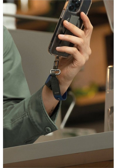 Telefon Boyun Askısı Ve Bilekliği Vista Serisi Lanyard & Hand Strap Midnight