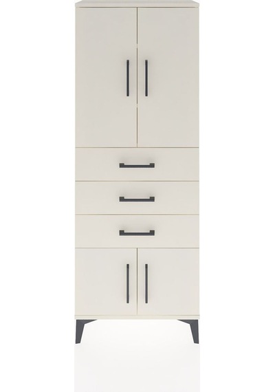 Arges Dolap 3 Raflı 3 Çekmeceli 4 Kapaklı 60x30x163 Aytaşı-ay... Aytaşı