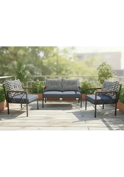Safir 2+1+1 Kaz Ayağı Kırlent Balkon-bahçe-kafe Çay Seti Koltuk Oturma Takımı-oturma Grubu Mavi Safir 2+1+1 Kaz Ayağı Kırlent Balkon-bahçe-kafe Çay Seti Koltuk Oturma Takımı-oturma Grubu Mavi