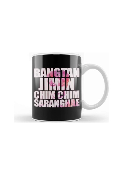 Bts Chim And Words Pink Watercolours Army Kpop Kupa Bardak Porselen Karışık