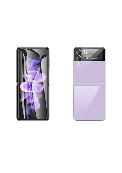 Samsung Uyumlu Galaxy Z Flip 4 3D Side Glass Ekran Koruyucu Renksiz