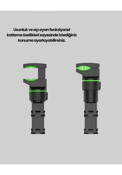Dikiz Aynasına Takılan Telefon Tutucu Ayarlanabilir Çok Yönlü Araç Aksesuarı Çok Renkli