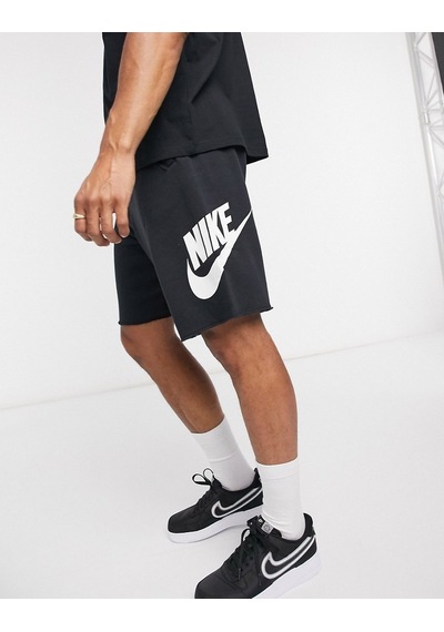 Nike Sportswear Sport Essentials French Terry Alumni Bol Kesim Siyah Erkek Spor Şort